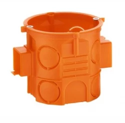 Puszka podtynkowa 60mm głęboka z wkrętami pomarańczowa S60DFw 33069008 /110szt./