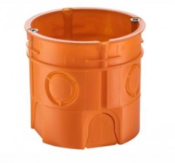 Puszka podtynkowa 60mm głęboka z wkrętami pomarańczowa Z60DFw 33035008 /50szt./