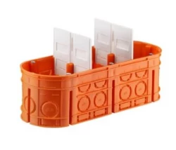 Puszka podtynkowa potrójna 60mm pomarańczowa M3x60F 33167008