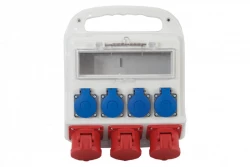 Rozdzielnica FORTE 11M - gniazda 2x16A 5p, 32A 5p, 4x230V /11 modułów/ IP44