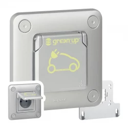 SOLIROC Gniazdo pojedyncze z/u Green’UP z klapką IP55/K10 077897