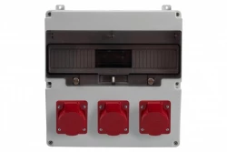 Rozdzielnica LAGO 17M - gniazda 3x32A 5p /17 modułów/ IP44
