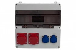 Rozdzielnica LAGO 17M - gniazda 2x32A 5p, 2x230V /17 modułów/ IP44