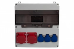 Rozdzielnica LAGO 17M - gniazda 2x16A 5p, 3x230V /17 modułów/ IP44