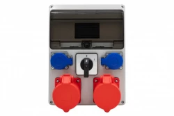 Rozdzielnica LAGO 11M - gniazda proste 2x16/5, 2x230V, 0/1(32A) /11 modułów/ IP44