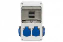 Rozdzielnica LAGO 6M - gniazda 4x230V /6 modułów/ IP44