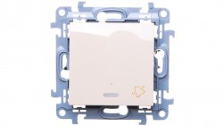 Simon 10 Przycisk /dzwonek/ z podświetleniem LED kremowy CD1L.01/41