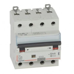 Wyłącznik różnicowo-nadprądowy 4P 25A C 0,03A typ AC P314 DX3 411188