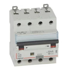 Wyłącznik różnicowo-nadprądowy 4P 25A C 0,03A typ AC P314 DX3 411188
