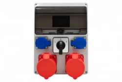 Rozdzielnica LAGO 11M - gniazda proste 2x32/5, 2x230V, L/P(32A) /11 modułów/ IP44