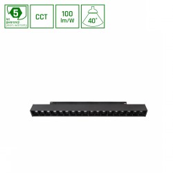 SYSTEM SHIFT SMART- GRID M oprawa liniowa 330x23x42mm 17W 40st czarny CCT/DIM 5 lat gw. WLD+40012_SMART