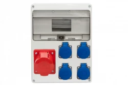 Rozdzielnica LAGO 11M - gniazda 16A 5p, 4x230V /11 modułów/ IP44