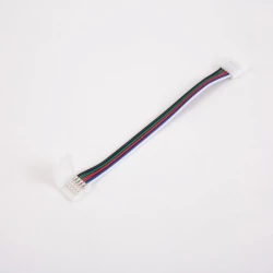 Złączka LED RGBW 12mm dwustronna z przewodem