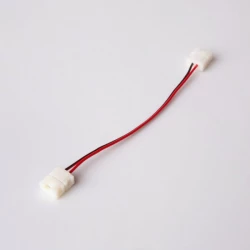 ZŁĄCZKA DWUSTRONNA Z PRZEWODEM 15CM - 10mm do wodoodpornych taśm LED mono