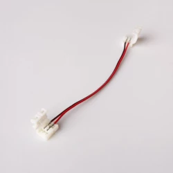 ZŁĄCZKA DWUSTRONNA Z PRZEWODEM 15CM - 10mm do wodoodpornych taśm LED mono