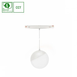 SYSTEM SHIFT SMART- GLOBE P oprawa kula zwis  fi100 (815mm kabel) 5W 165st biała CCT/DIM 5 lat gw.. WLD+40034_SMART