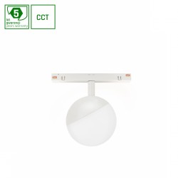 SYSTEM SHIFT SMART- GLOBE oprawa kula fi100x130mm 5W 165st biała CCT/DIM 5 lat gw. WLD+40033_SMART