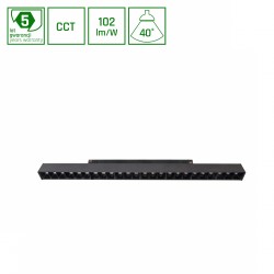 SYSTEM SHIFT SMART- GRID L oprawa liniowa 440x23x42mm 22W 40st czarny CCT/DIM 5 lat gw. WLD+40013_SMART