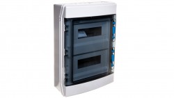 Szafka modułowa 2x12 natynkowa odporność UV IP65 IKA-2/24-ST-UV 174191
