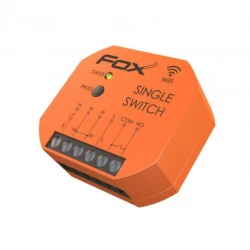 FOX Przekaźnik jednokanałowy Wi-Fi 230 V SINGLE SWITCH Wi-R1S1P-P