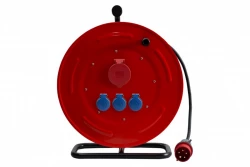 Przedłużacz siłowy na bębnie metalowym MAKARA-460 OPD 5x4  32A 5p, 3x230V, wtyczka 32A 5p - 35m