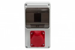 Rozdzielnica ULISSE 6M MINI - gniazda 32A 5p /6 modułów/ IP44