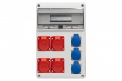 Rozdzielnica LEGATO 16M - gniazda 16A 5p, 3x32A 5p, 3x230V /16 modułów/ IP44