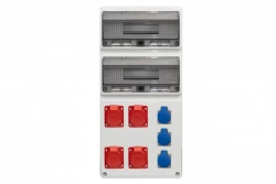 Rozdzielnica LEGATO 32M - gniazda 3x16A 5p, 32A 5p, 3x230V /32 moduły/ IP44