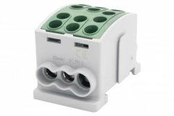 Zacisk HLK 125A-3 (1x35,2x25 / 1x35,2x25) Al/Cu  - zielony