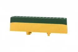 Listwa ochronna ZPI 15-modułowa (15x16mm2) IP20 AL/CU - żółto/zielona