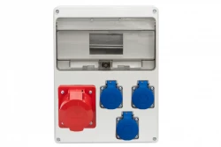 Rozdzielnica LAGO 11M - gniazda 32A 5p, 3x230V /11 modułów/ IP44