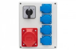 Rozdzielnica R-240 - gniazda 32A 5p, 4x230V, L/P(32A) IP44