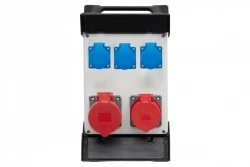 Rozdzielnica R-240 na stelażu plastikowym - gniazda 2x32A 5p, 3x230V IP44