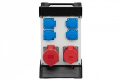Rozdzielnica R-240 na stelażu plastikowym - gniazda 16A 5p, 32A 5p, 4x230V IP44