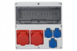 Rozdzielnica LAGO 14M - gniazda 16A 5p, 32A 5p, 3x230V /14 modułów/ IP44