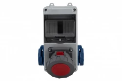 Rozdzielnica LAGO 5M - gniazda 32A 5p, 2x230V /5 modułów/ IP65