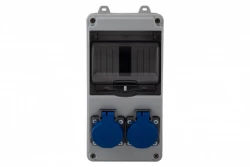 Rozdzielnica LAGO 5M - gniazda 2x230V /5 modułów/ IP44