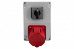 Rozdzielnia RS-KOMBI - gniazda 16A 5p, 0/1(16A) IP44