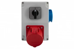 Rozdzielnia RS-KOMBI - gniazda 16A 5p, 230V, L/P(16A) IP44
