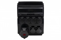 Rozdzielnica CAJA 12M SCENIC - gniazda proste 32A 5p, 6x230V /12 modułów/ IP44