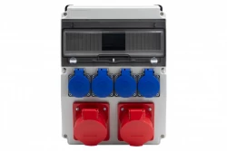 Rozdzielnica CAJA 12M BICOLOR - gniazda 2x32A 5p, 4x230V /12 modułów/ IP44