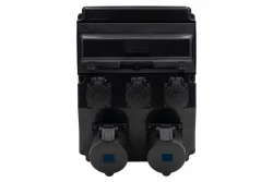 Rozdzielnica CAJA 12M SCENIC - gniazda proste 2x32A 3p, 3x230V /12 modułów/ IP44