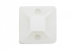 Element mocujący opaski 19x19 mm biały - op. 100szt.