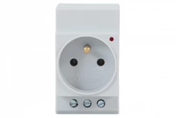 Gniazdo 230V na szynę TH35 z kontrolką