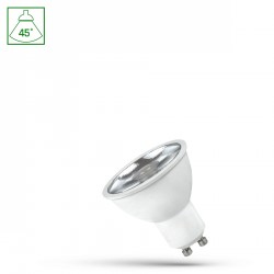 LED GU10 230V 4,5W (4W) SMD 45st CW z soczewką SPECTRUM