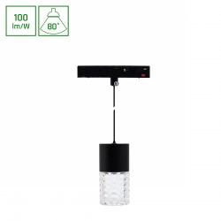 SYSTEM SHIFT BASIC - HANGIT CRYSTAL oprawa zwis 55x110mm (1100mm wire) 6W 3000K czarny WLD+70015WW