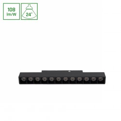 SYSTEM SHIFT BASIC - GRID S oprawa liniowa 220mm 12W 3000K czarny WLD+70010WW