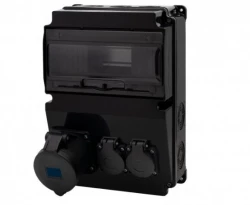 Rozdzielnica LAGO 10M SCENIC - gniazda proste 16A 3p, 2x230V /10 modułów/ IP44
