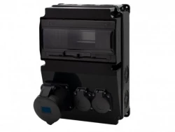 Rozdzielnica LAGO 10M SCENIC - gniazda proste 32A 3p, 2x230V /10 modułów/ IP44