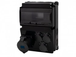Rozdzielnica LAGO 10M SCENIC - gniazda proste 32A 3p, 3x230V /10 modułów/ IP44